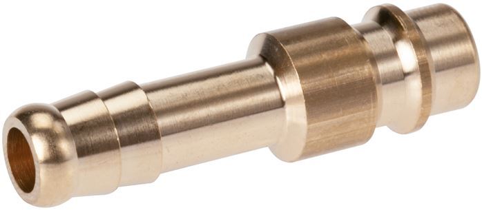 Nickel-plated Brass DN 7.2 (Euro) Air Coupling Plug 9 mm Hose Pillar [2 Pieces]