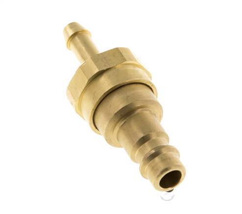 Tapón de anclaje al aire de latón DN 7,2 (Euro) Pilar de manguera de 6 mm con válvula de retención