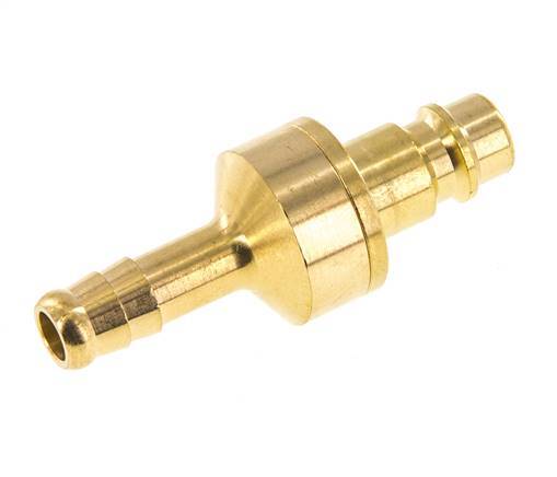 Latón DN 7.2 (Euro) Enchufe de acoplamiento de aire 8 mm Pilar de manguera Doble cierre