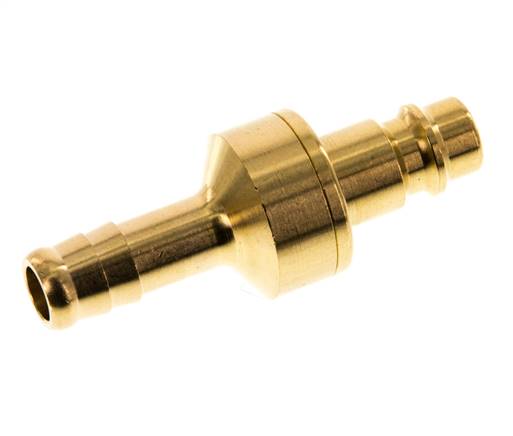 Latón DN 7.2 (Euro) Enchufe de acoplamiento de aire 9 mm Pilar de manguera Doble cierre