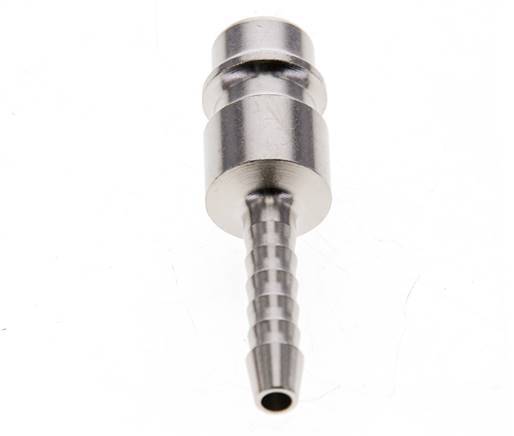 Nickel-plated Brass DN 7.2 (Euro) Air Coupling Plug 4 mm Hose Pillar [2 Pieces]