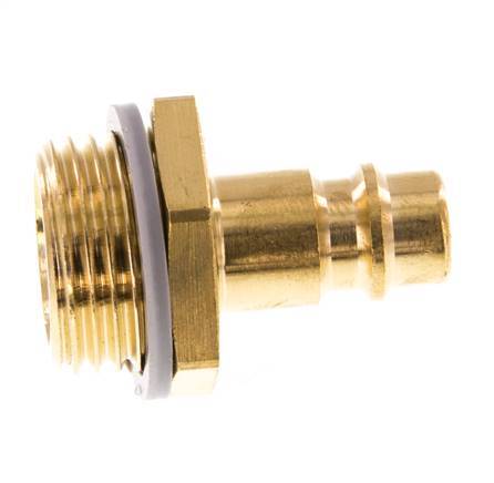 Brass DN 7.2 (Euro) Air Coupling Plug G 1/2 inch Male [2 Pieces]
