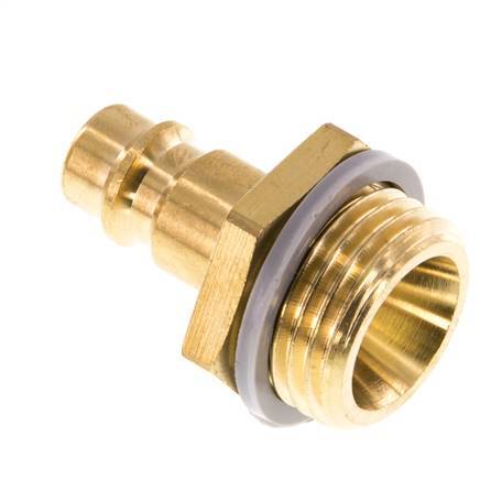 Brass DN 7.2 (Euro) Air Coupling Plug G 1/2 inch Male [2 Pieces]