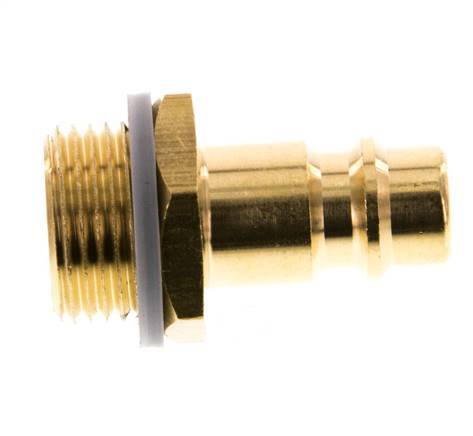 Brass DN 7.2 (Euro) Air Coupling Plug G 3/8 inch Male [5 Pieces]