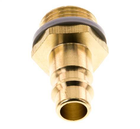 Brass DN 7.2 (Euro) Air Coupling Plug G 3/8 inch Male [5 Pieces]