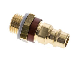 Acoplamiento de aire de latón DN 7.2 (Euro) con código marrón G 1/4 pulgada macho