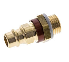 Acoplamiento de aire de latón DN 7.2 (Euro) con código marrón G 1/4 pulgada macho