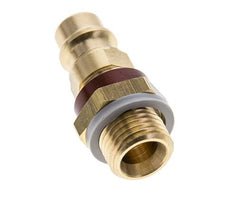 Acoplamiento de aire de latón DN 7.2 (Euro) con código marrón G 1/4 pulgada macho