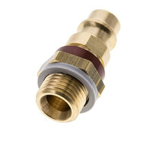 Acoplamiento de aire de latón DN 7.2 (Euro) con código marrón G 1/4 pulgada macho