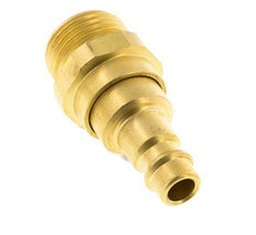 Brass DN 7.2 (Euro) Air Coupling Plug G 1/2 inch Male with Check Valve