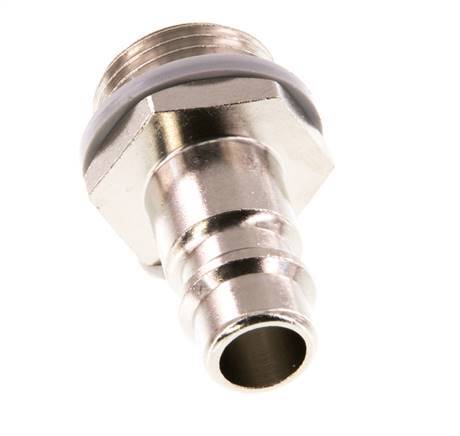 Nickel-plated Brass DN 7.2 (Euro) Air Coupling Plug G 3/8 inch Male [2 Pieces]