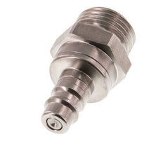 Acero inoxidable DN 7.2 (Euro) Enchufe de acoplamiento de aire G 1/2 pulgada macho de doble cierre