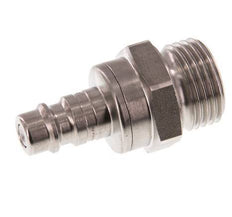 Acero inoxidable DN 7.2 (Euro) Enchufe de acoplamiento de aire G 1/2 pulgada macho de doble cierre