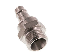 Acero inoxidable DN 7.2 (Euro) Enchufe de acoplamiento de aire G 1/2 pulgada macho de doble cierre
