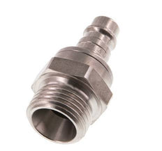 Acero inoxidable DN 7.2 (Euro) Enchufe de acoplamiento de aire G 1/2 pulgada macho de doble cierre