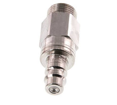 Acero inoxidable 316L DN 7.2 (Euro) Enchufe de acoplamiento de aire G 3/8 pulgadas macho de doble cierre
