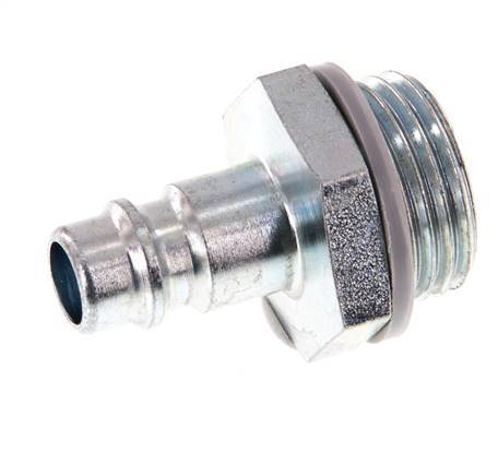 Hardened steel DN 7.2 (Euro) Air Coupling Plug G 1/2 inch Male [2 Pieces]