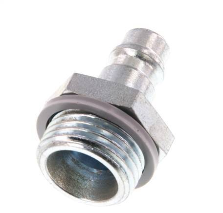 Hardened steel DN 7.2 (Euro) Air Coupling Plug G 1/2 inch Male [2 Pieces]