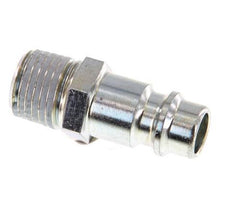 Hardened steel DN 7.2 (Euro) Air Coupling Plug R 1/4 inch Male [2 Pieces]