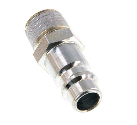 Hardened steel DN 7.2 (Euro) Air Coupling Plug R 1/4 inch Male [2 Pieces]