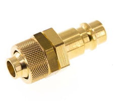 Brass DN 7.2 (Euro) Air Coupling Plug 9x12 mm Union Nut