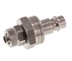 Stainless steel DN 7.2 (Euro) Air Coupling Plug 6x8 mm Union Nut Double Shut-Off