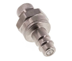 Stainless steel DN 7.2 (Euro) Air Coupling Plug 6x8 mm Union Nut Double Shut-Off
