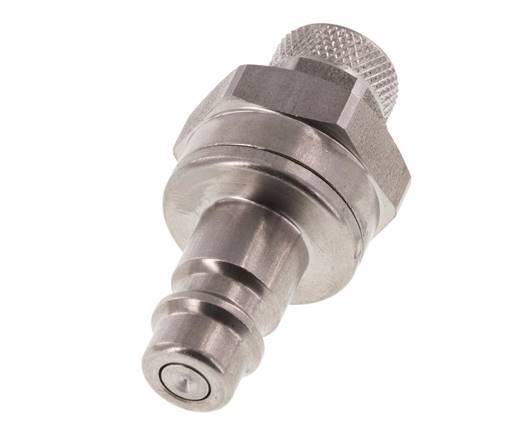 Acero inoxidable DN 7,2 (Euro) Enchufe de acoplamiento de aire Tuerca de unión 6x8 mm Cierre doble