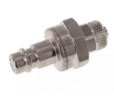 Acero inoxidable DN 7,2 (Euro) Enchufe de acoplamiento de aire Tuerca de unión 6x8 mm Cierre doble