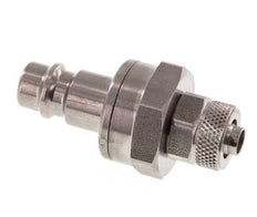 Acero inoxidable DN 7,2 (Euro) Enchufe de acoplamiento de aire Tuerca de unión 6x8 mm Cierre doble