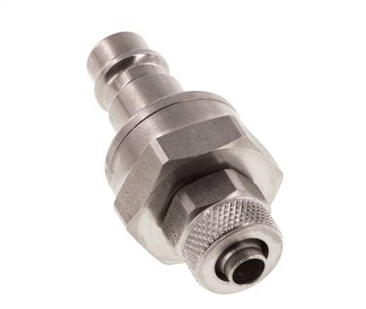 Acero inoxidable DN 7,2 (Euro) Enchufe de acoplamiento de aire Tuerca de unión 6x8 mm Cierre doble