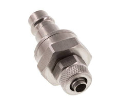 Acero inoxidable DN 7,2 (Euro) Enchufe de acoplamiento de aire Tuerca de unión 6x8 mm Cierre doble