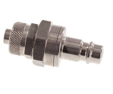Stainless steel DN 7.2 (Euro) Air Coupling Plug 8x10 mm Union Nut Double Shut-Off
