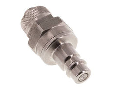 Stainless steel DN 7.2 (Euro) Air Coupling Plug 8x10 mm Union Nut Double Shut-Off
