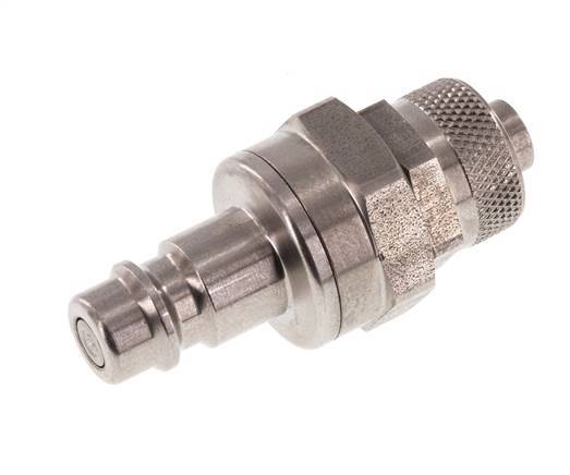 Acero inoxidable DN 7,2 (Euro) Enchufe de acoplamiento de aire Tuerca de unión de 8x10 mm Cierre doble