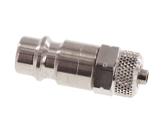 Acero inoxidable 316L DN 7,2 (Euro) Tapón de acoplamiento de aire Tuerca de unión de 4x6 mm