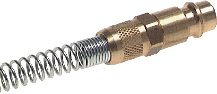 Acero endurecido DN 7,2 (Euro) Acoplamiento de aire Enchufe Tuerca de unión 4x6 mm Bend-Protect Giratorio