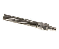 Latón niquelado DN 7,2 (Euro) Tapón de acoplamiento de aire Tuerca de unión 9x12 mm Bend-Protect