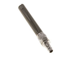 Latón niquelado DN 7,2 (Euro) Tapón de acoplamiento de aire Tuerca de unión 9x12 mm Bend-Protect
