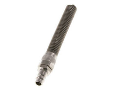 Latón niquelado DN 7,2 (Euro) Tapón de acoplamiento de aire Tuerca de unión 9x12 mm Bend-Protect