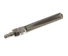 Latón niquelado DN 7,2 (Euro) Tapón de acoplamiento de aire Tuerca de unión 9x12 mm Bend-Protect