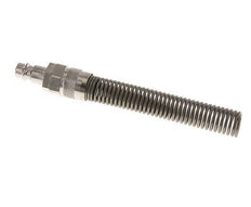 Latón niquelado DN 7,2 (Euro) Tapón de acoplamiento de aire Tuerca de unión 9x12 mm Bend-Protect
