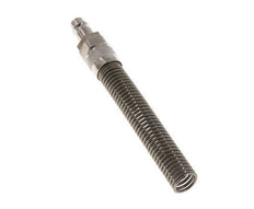 Latón niquelado DN 7,2 (Euro) Tapón de acoplamiento de aire Tuerca de unión 9x12 mm Bend-Protect