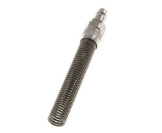 Latón niquelado DN 7,2 (Euro) Tapón de acoplamiento de aire Tuerca de unión 9x12 mm Bend-Protect