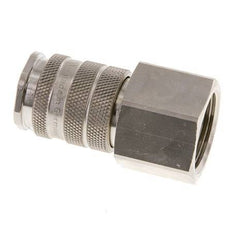 Nickel-plated Brass DN 10 Air Coupling Socket G 3/4 inch Female Double Shut-Off