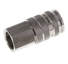 Acoplamiento de aire de acero inoxidable DN 10 Enchufe G 1/2 pulgadas Hembra Doble Cierre