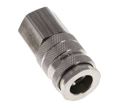 Acoplamiento de aire de acero inoxidable DN 10 Enchufe G 1/2 pulgadas Hembra Doble Cierre