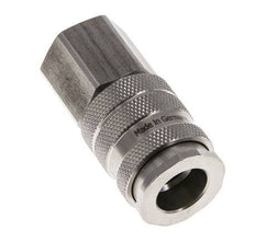 Acoplamiento de aire de acero inoxidable DN 10 Enchufe G 1/2 pulgadas Hembra Doble Cierre