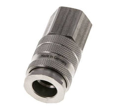 Acoplamiento de aire de acero inoxidable DN 10 Enchufe G 1/2 pulgadas Hembra Doble Cierre