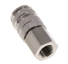 Acoplamiento de aire de acero inoxidable DN 10 Enchufe G 3/8 pulgadas Hembra de doble cierre